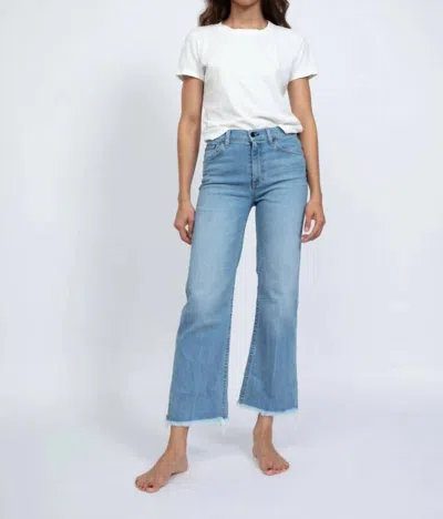 Askk Ny Crop Wide Leg Jeans In Keelover In Burgundy