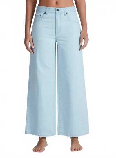 Askk Ny Cropped Atomic Bleach Wide-leg Jeans In Bleachout In Blue