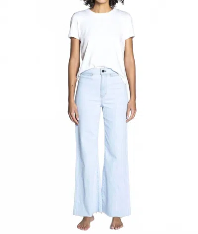 Askk Ny Cropped Brighton Jeans In Bleach In Blue