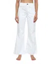 Askk Ny Cropped Brighton Twill Jeans In Ivory In White