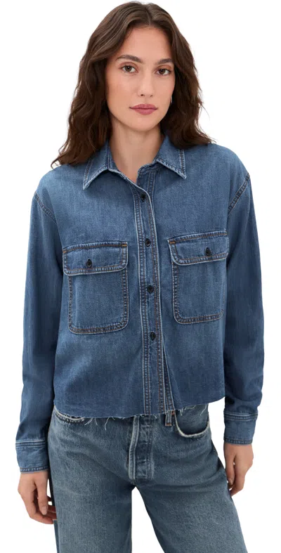 Askk Ny Crosby Button Down Gunnsion In Blue