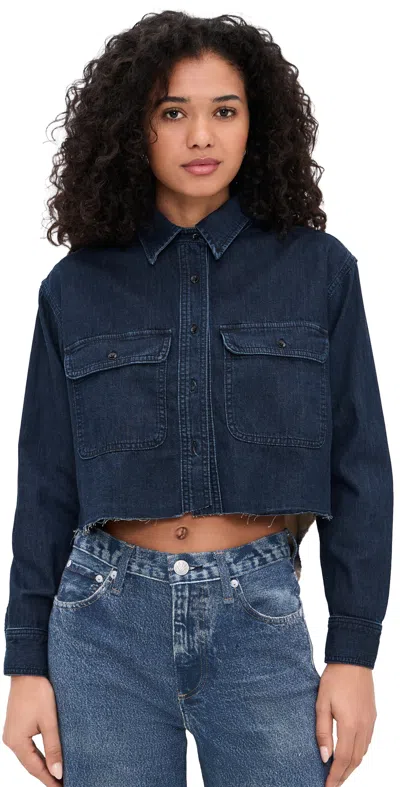 Askk Ny Crosby Combo Shirt Bruiser And Plaid In Blue