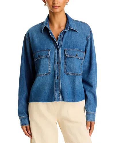 Askk Ny Crosby Denim Shirt In Blue