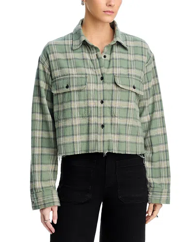 Askk Ny Crosby Flannel Shirt In Green