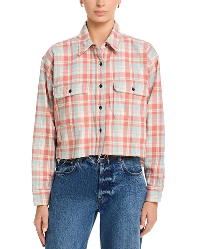 Askk Ny Crosby Flannel Shirt In Pink