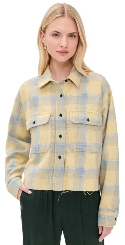 Askk Ny Crosby Flannel Yellow Plaid