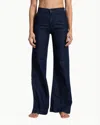 Askk Ny Denim Trouser In Indigo Linen In Blue