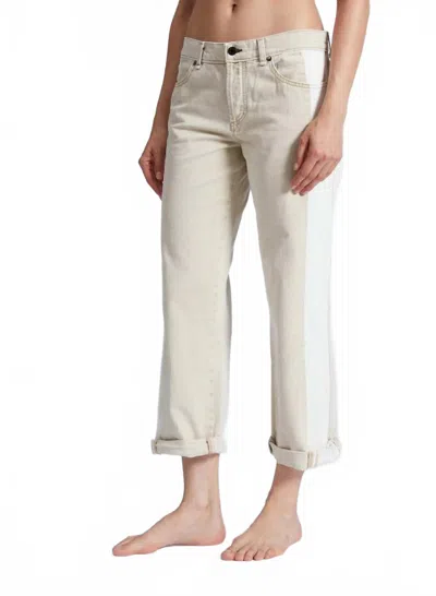Askk Ny Factory Girl Jean In Ecru Ivory In White