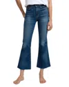 Askk Ny Geek Crop Flare Jeans In Auburn In Blue