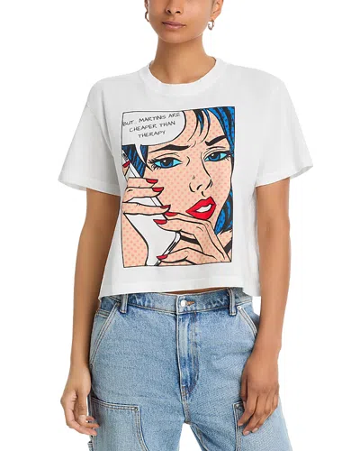 Askk Ny Graphic Boyfriend Tee In White