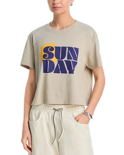 Askk Ny Graphic Boyfriend Tee In Gray