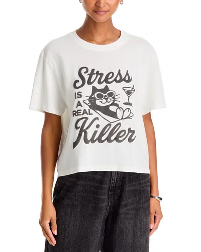 Askk Ny Graphic Boyfriend Tee In White