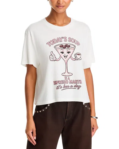 Askk Ny Graphic Boyfriend Tee In White