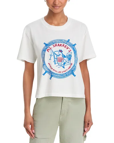 Askk Ny Graphic Boyfriend Tee In White