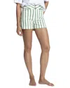Askk Ny Green Stripe Short In Green