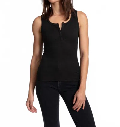 Askk Ny Henley Tank In Black