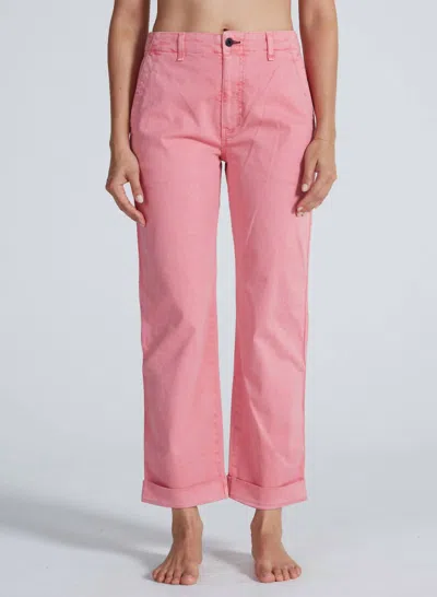 Askk Ny High Rise Tomboy Chino Pants In Washed Pink