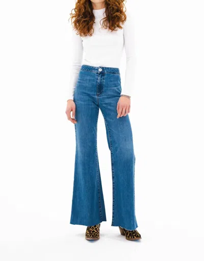 Askk Ny High Rise Wooster Jean In Wythe In Blue