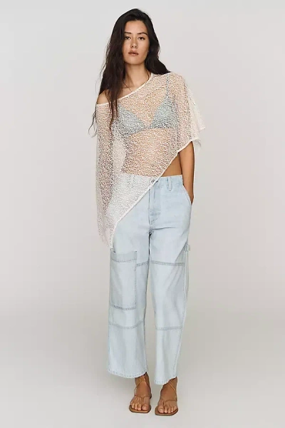 Askk Ny High-rise Cropped Carpenter Jeans In Blue