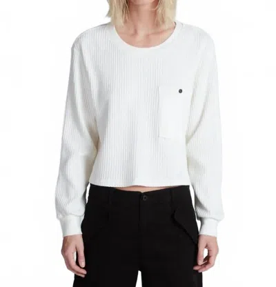Askk Ny Jammin Thermal Top In Ivory In White