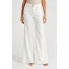 Askk Ny Juniper Linen Blend Wide Leg Pants In Ivory Linen