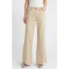Askk Ny Juniper Linen Blend Wide Leg Pants In Khaki Linen