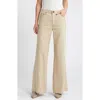 Askk Ny Juniper Linen Blend Wide Leg Pants In Khaki Linen