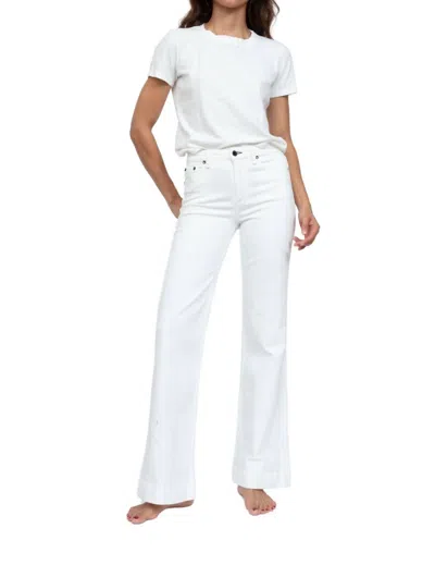 ASKK NY JUNIPER WIDE LEG JEANS IN IVORY