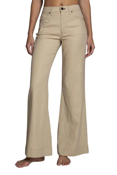 Askk Ny Juniper Wide Leg Jeans In Khaki In Green
