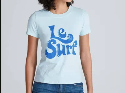 Askk Ny Le Surf Printed Tee In Baby Blue