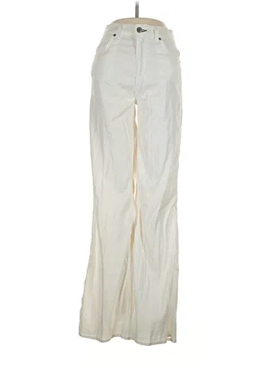 Pre-owned Askk Ny Linen Pants In White