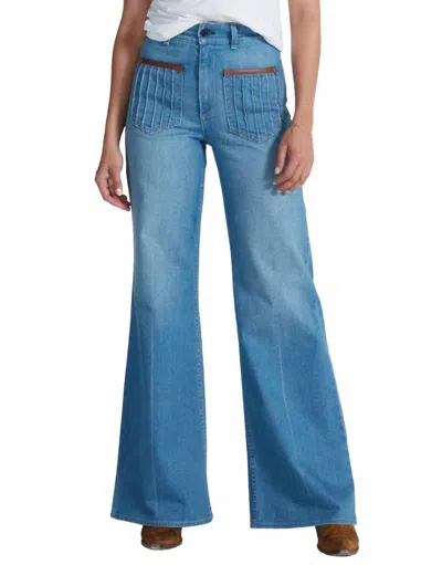 Askk Ny London Wide Leg Jeans In Hanvana In Blue