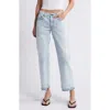 Askk Ny Low Rise Release Hem Straight Leg Jeans