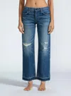 Shop Askk Ny Low Rise Straight Leg Jeans In Berkley