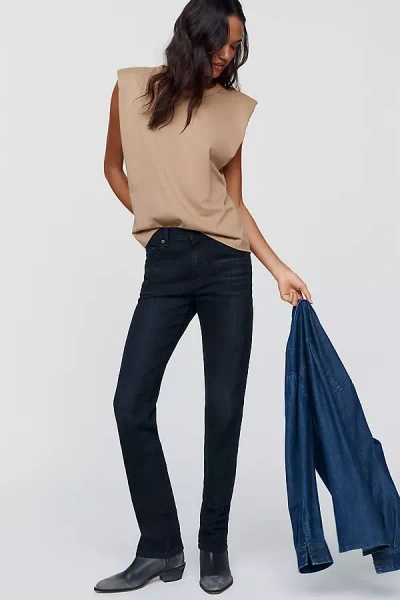 Askk Ny Low-rise Slim Straight-leg Jeans In Black