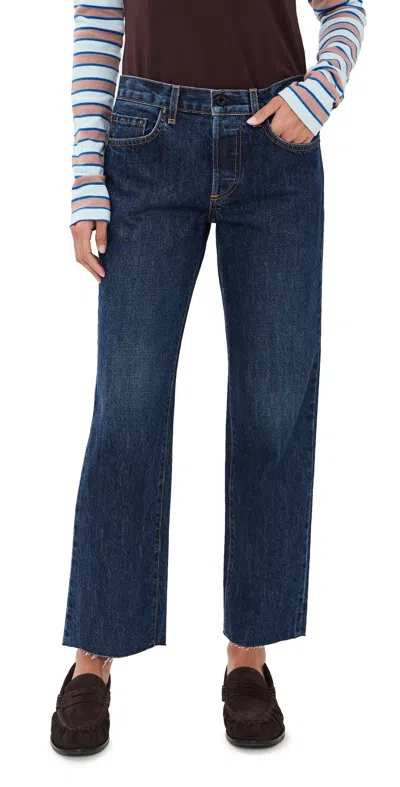 Askk Ny Lowrise Straight Jeans Indigo Stone