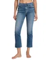 Askk Ny Mid Rise Straight Denim Jeans In Marina In Blue