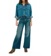 Askk Ny Mercer Wide Leg Jean In Blue In Blue
