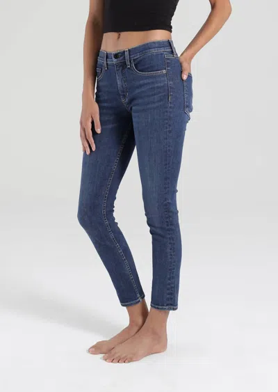 Askk Ny Mid-rise Skinny Jeans In Dark Vintage In Multi