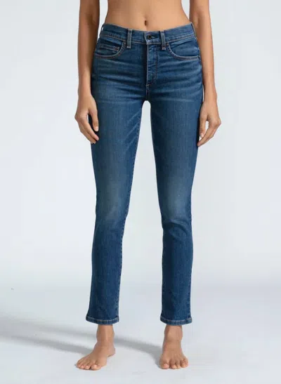 Askk Ny Mid Rise Skinny Jeans In Telluride In Blue