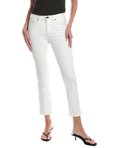 Askk Ny Mid Rise Straight Leg Jean In White