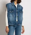 Askk Ny Oversized Denim Vest In Bogart In Multi