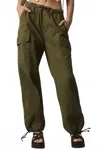Askk Ny Parachute Cargo Pants In Fatigue Twill Army Green In Green