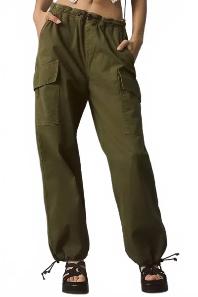Askk Ny Parachute Cargo Pants In Fatigue Twill Army Green