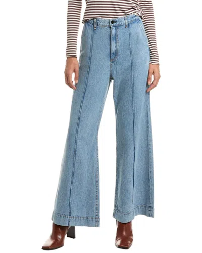 ASKK NY ASKK NY PINTUCK LINEN-BLEND LOMA WIDE LEG JEAN
