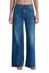 Askk Ny Pistachio Slim Wide Leg In Paris In Blue