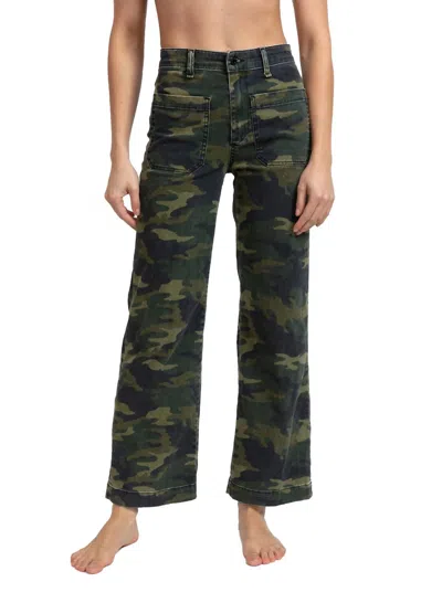 Askk Ny Sailor Printed Pant In Camo In Green