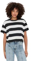 Askk Ny Printed Shrunken Boy Tee Stripe In Multi