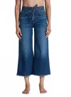 Askk Ny Rio Cropped Jeans In Clean Gunnison In Blue