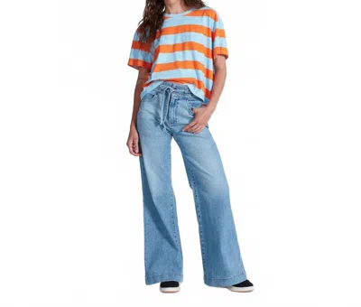 Askk Ny The Jam High Rise Wide Leg Jeans In Keel Over In Blue